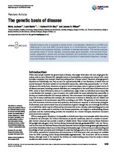 The genetic basis of disease