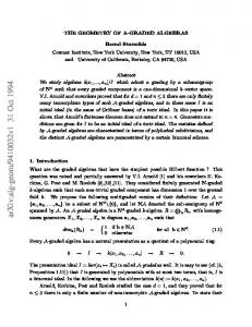 The geometry of A-graded algebras