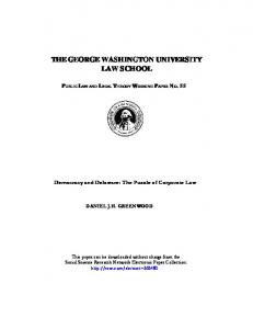 the george washington university law school