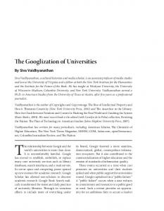 The Googlization of Universities - NEA