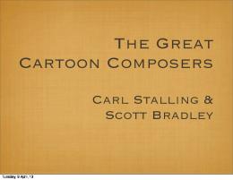 The Great Cartoon Composers