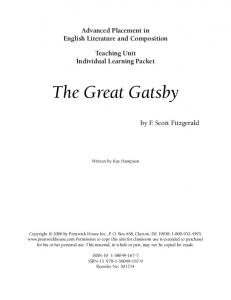 The Great Gatsby - Weebly