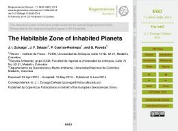 The Habitable Zone of Inhabited