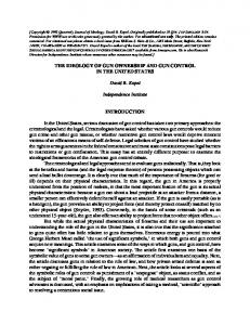 The ideology of gun ownership and gun control - Constitution Society