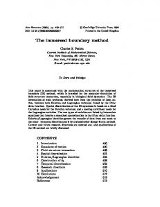 The immersed boundary method