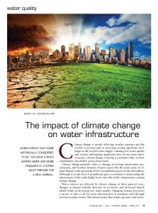 The impact of climate change on water infrastructure