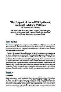 The Impact of the AIDS Epidemic on South Africa's Children