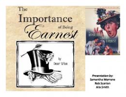 The Importance of Being Earnest