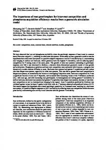 The importance of root gravitropism for inter-root competition and ...