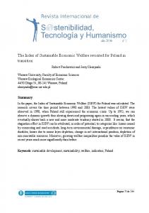 The Index of Sustainable Economic Welfare revisited for Poland in ...