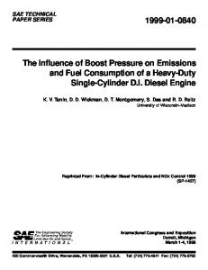 The Influence of Boost Pressure on Emissions and Fuel Consumption ...