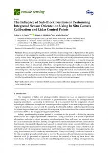 The Influence of Sub-Block Position on Performing Integrated ... - MDPI