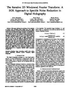 The Iterative 2D Windowed Fourier Transform: A SOS