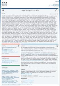 The IVS data input to ITRF2014