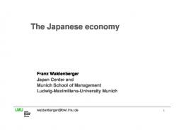 The Japanese economy ? - Ispi