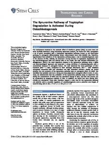 The Kynurenine Pathway of Tryptophan ... - Wiley Online Library