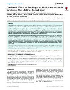 The LifeLines Cohort Study - CiteSeerX