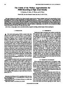 The Limits of the Wallace Approximation for PMR ... - IEEE Xplore