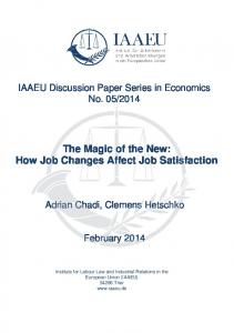 The Magic of the New: How Job Changes Affect Job