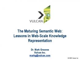 The Maturing Semantic Web