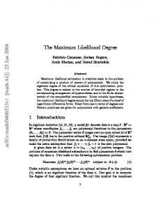 The Maximum Likelihood Degree