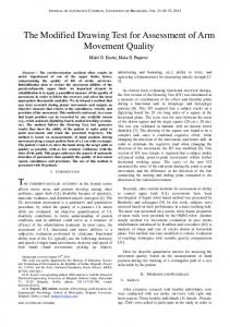 The Modified Drawing Test for Assessment of Arm ... - Semantic Scholar