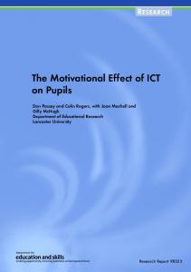 The Motivational Effect of ICT on Pupils