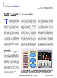 The MPEG Interactive Music Application Format Standard