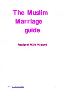 The Muslim Marriage guide