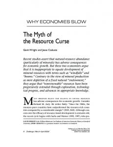 The Myth of the Resource Curse - Cafe Hayek