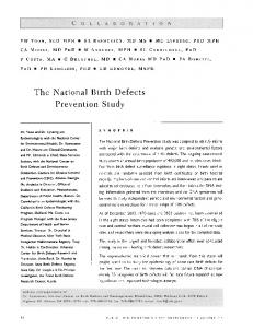 The National Birth Defects - Europe PMC