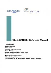 The NEMESIS Reference Manual