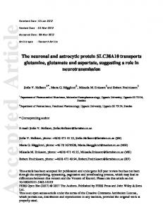 The neuronal and astrocytic protein SLC38A10 ... - Wiley Online Library