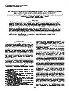 the nitrogen isotopic ratio in jupiter's atmosphere from ... - IOPscience