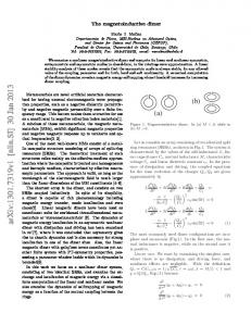 The nonlinear magnetoinductive dimer