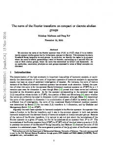 The norm of the Fourier transform on compact or discrete abelian groups