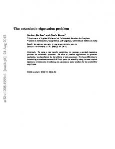 The octonionic eigenvalue problem