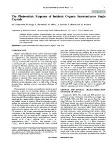 The Photovoltaic Response of Intrinsic Organic