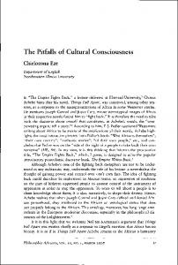 The Pitfalls of Cultural Consciousness