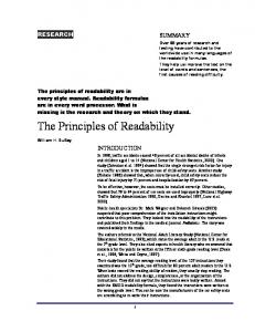 The Principles of Readability - Copian