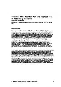 The Real-Time TaqMan PCR and Applications in ... - CiteSeerX