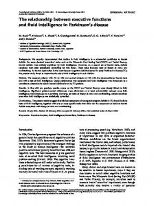 The relationship between executive functions and ... - BioMedSearch