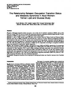 The Relationship Between Occupation Transition Status and ...