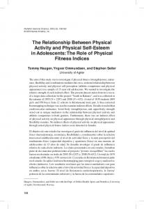 The Relationship Between Physical Activity and Physical Self ... - CORE