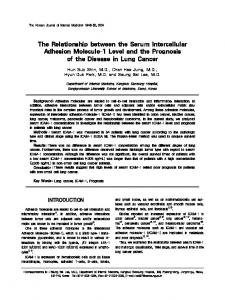 The Relationship between the Serum Intercellular ... - Semantic Scholar