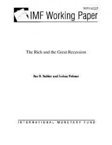 The Rich and the Great Recession - IMF