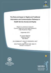 The Role and Impact of Digital and Traditional Information and ...