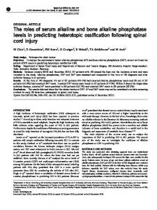 The roles of serum alkaline and bone alkaline phosphatase ... - Nature