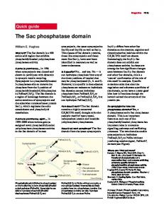 The Sac phosphatase domain - Cell Press