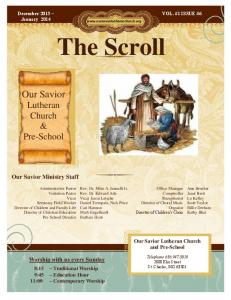 The Scroll - Our Savior Lutheran Church